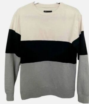 Original Use Men's Crewneck Swestshirt Cream, Black, Gray